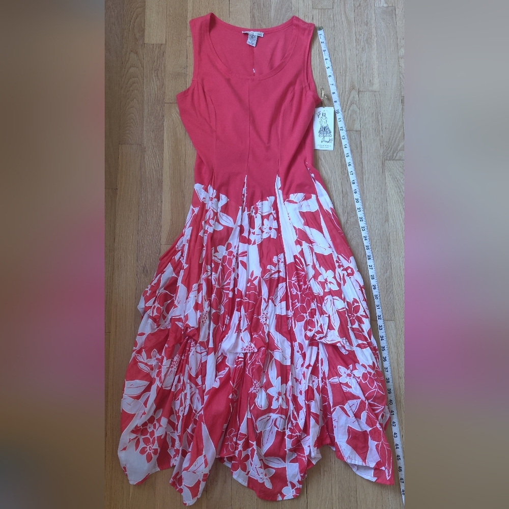 Pink White Floral 2 Style Dress